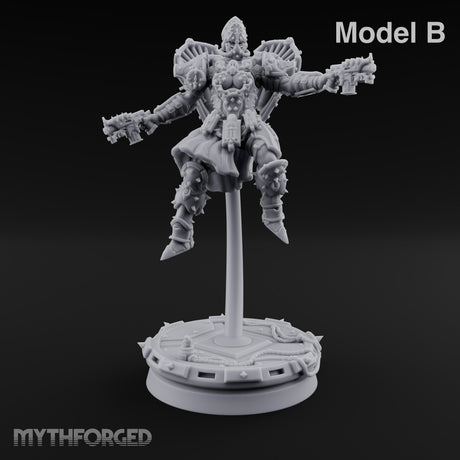 Prayers Descend Armed Human Jump Pack Warrior B