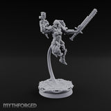 Prayers Descend Armed Human Jump Pack Warriors — C