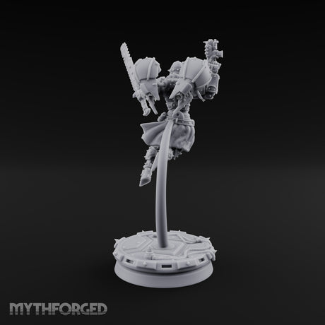 Prayers Descend Armed Human Jump Pack Warrior C