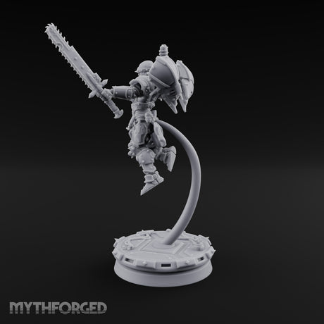 Prayers Descend Armed Human Jump Pack Warrior C
