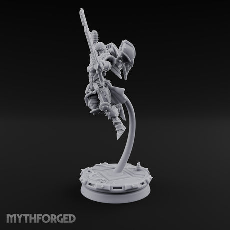 Prayers Descend Armed Human Jump Pack Warrior C