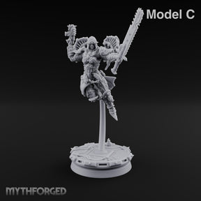 Prayers Descend Armed Human Jump Pack Warrior C