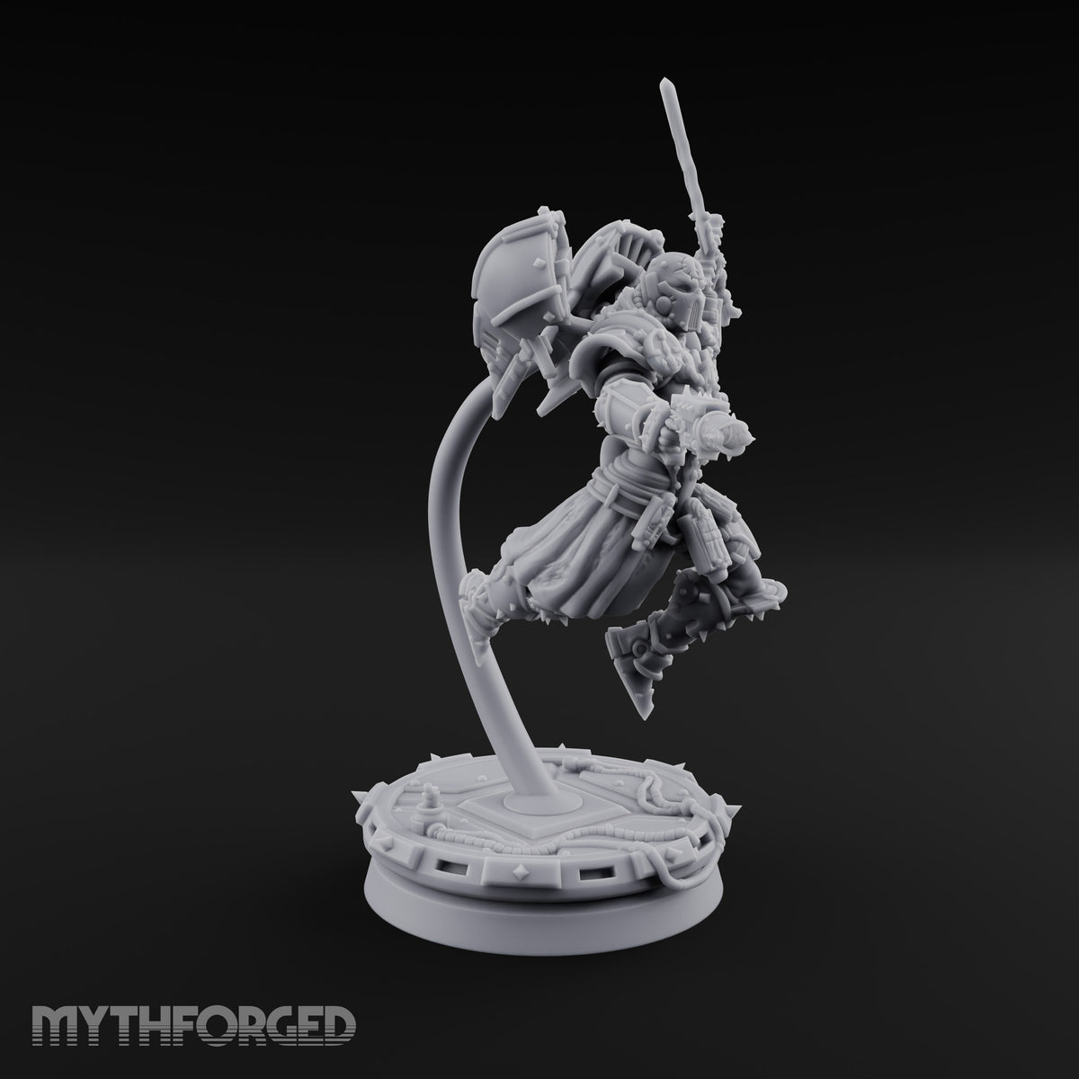 Prayers Descend Armed Human Jump Pack Warrior D