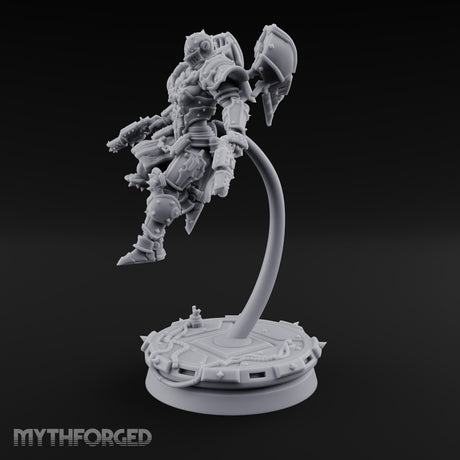 Prayers Descend Armed Human Jump Pack Warrior E