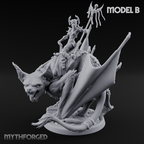 Upside Down Worshipping Elf Skyriders B Miniature for Dungeons and Dragons, Pathfinder or other TTRPGs