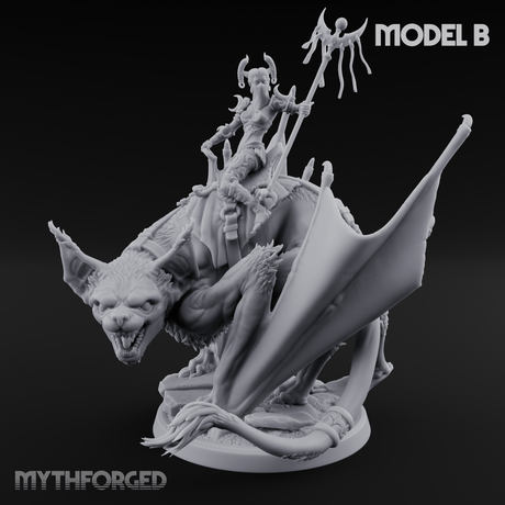 Upside Down Worshipping Elf Skyriders B Miniature for Dungeons and Dragons, Pathfinder or other TTRPGs