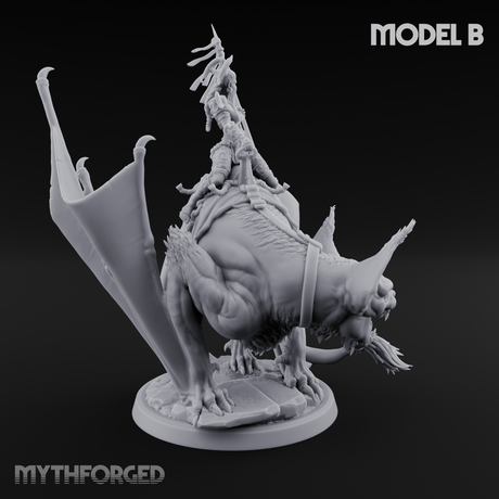 Upside Down Worshipping Elf Skyriders B Miniature for Dungeons and Dragons, Pathfinder or other TTRPGs