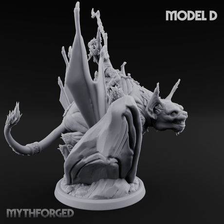 Upside Down Worshipping Elf Skyriders D Miniature for Dungeons and Dragons, Pathfinder or other TTRPGs