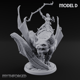 Upside Down Worshipping Elf Skyriders D Miniature for Dungeons and Dragons, Pathfinder or other TTRPGs