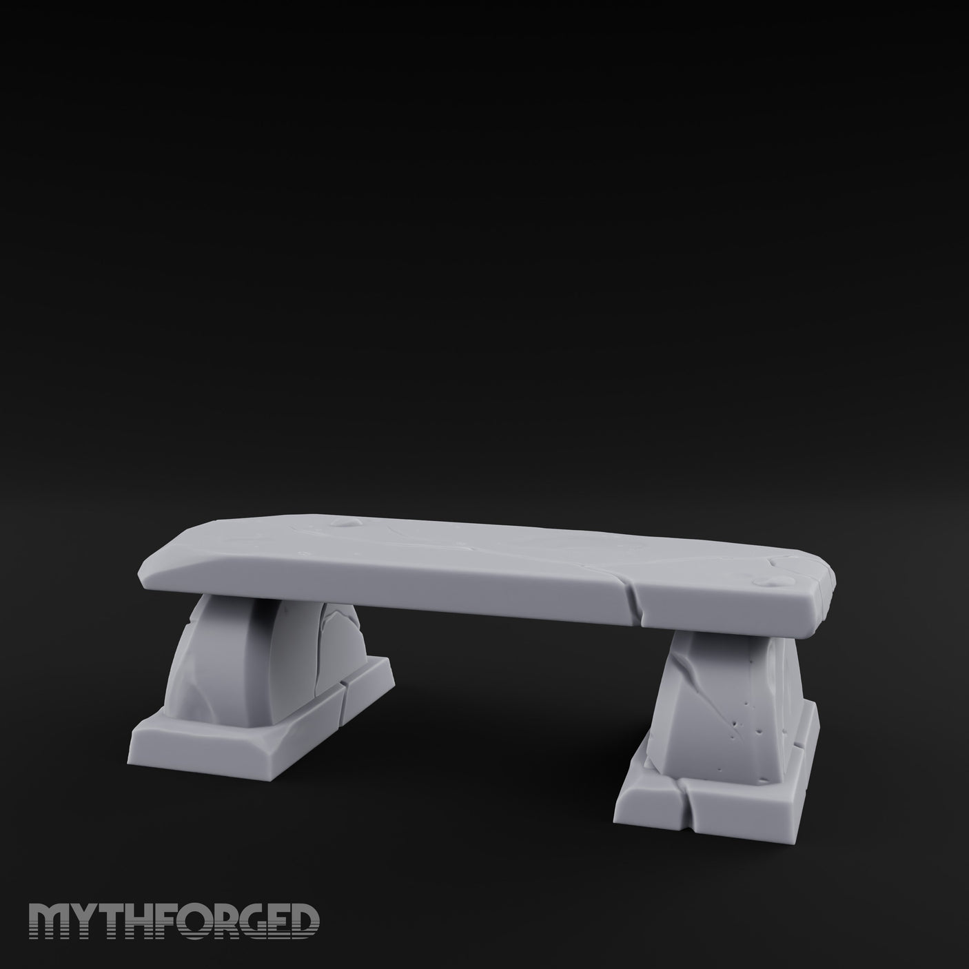 Slab-Topped Pedestal-Footed Stone Garden Bench gallery 8