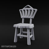 Slat-Backed Plank-Seated Tavern Chair