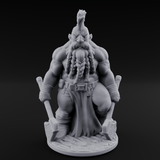 Mohawked And Ready Dwarf Slayer B Miniature for Dungeons and Dragons, Pathfinder or other TTRPGs