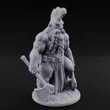 Mohawked And Ready Dwarf Slayer B Miniature for Dungeons and Dragons, Pathfinder or other TTRPGs