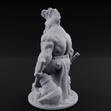 Mohawked And Ready Dwarf Slayer B Miniature for Dungeons and Dragons, Pathfinder or other TTRPGs