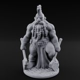 Mohawked And Ready Dwarf Slayer B Miniature for Dungeons and Dragons, Pathfinder or other TTRPGs