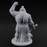 Mohawked And Ready Dwarf Slayer C Miniature for Dungeons and Dragons, Pathfinder or other TTRPGs