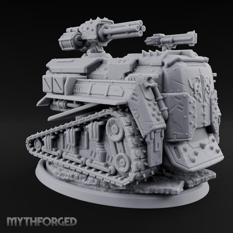 Rocket Pod, Rust Plating Modron Tracked Rocket Automaton — Gatling