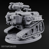 Rocket Pod, Rust Plating Modron Tracked Rocket Automaton — Gatling