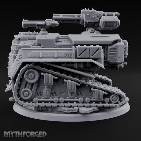 Rocket Pod, Rust Plating Modron Tracked Rocket Automaton — Gatling