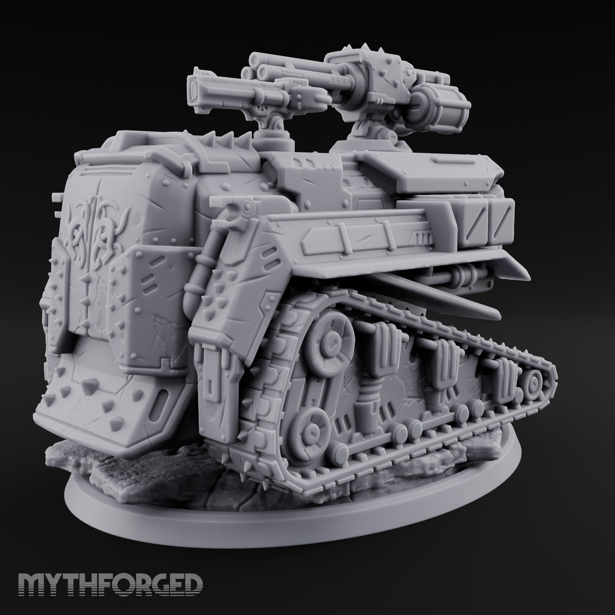Rocket Pod, Rust Plating Modron Tracked Rocket Automaton — Gatling