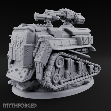 Rocket Pod, Rust Plating Modron Tracked Rocket Automaton — Gatling