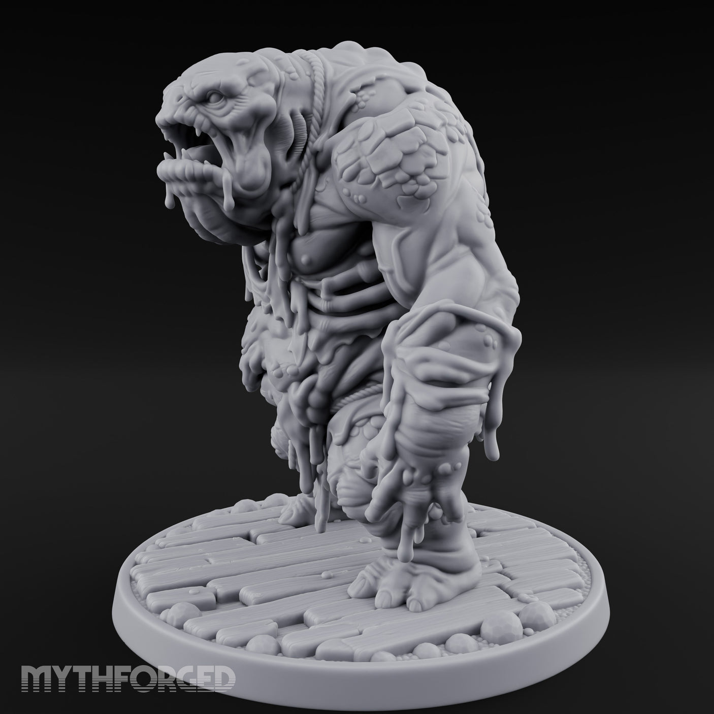 Slime Dripping Maw Gaping Sea Hag Miniature for Dungeons and Dragons, Pathfinder or other TTRPGs