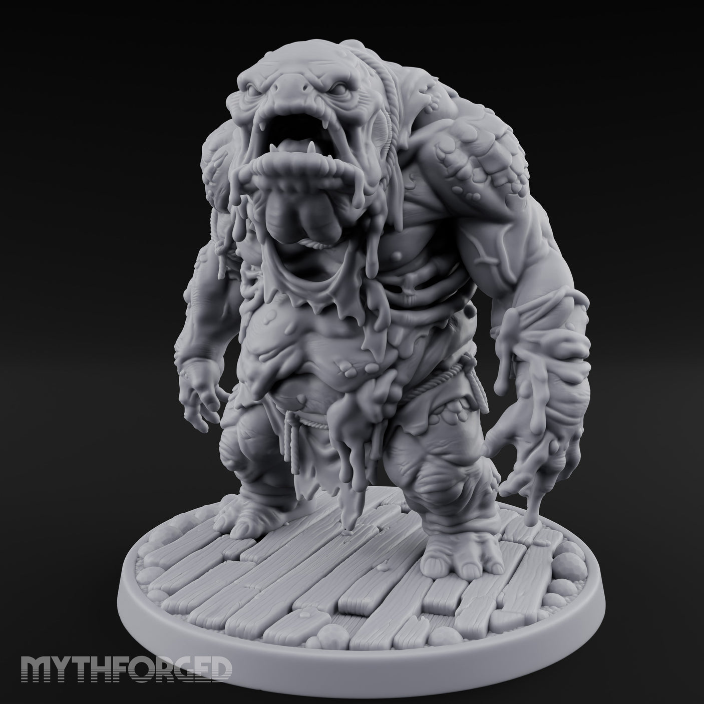 Slime Dripping Maw Gaping Sea Hag Miniature for Dungeons and Dragons, Pathfinder or other TTRPGs