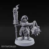 Smirking Halfling Cleric — Candlemaker