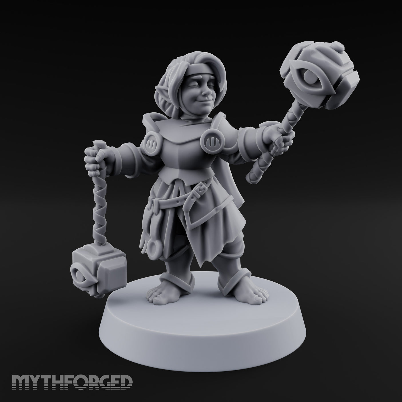 Smirking Halfling Cleric gallery 2