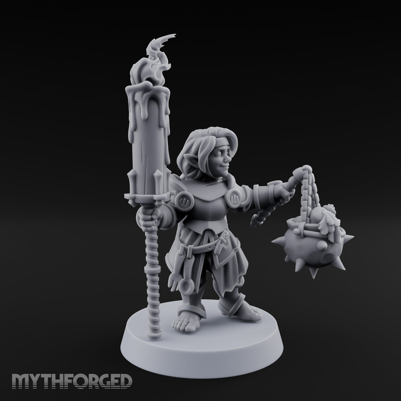 Smirking Halfling Cleric gallery 4