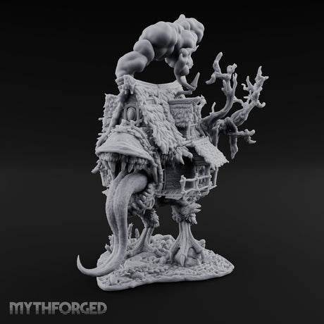 Smoke Billowing Mimic Cottage Miniature for Dungeons and Dragons, Pathfinder or other TTRPGs