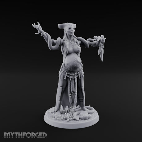 Snake Entwined Vessel of Yig Miniature for Dungeons and Dragons, Pathfinder or other TTRPGs