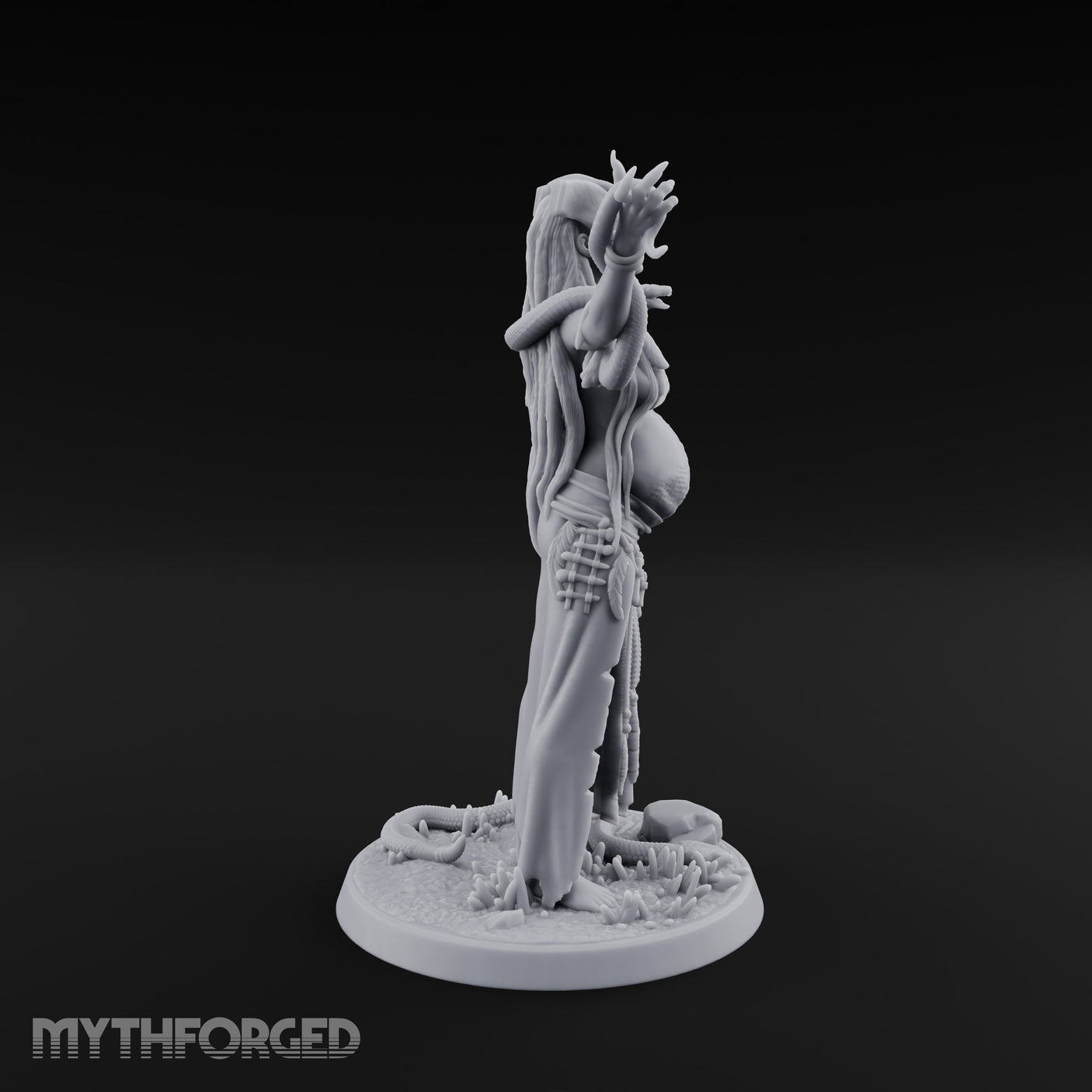 Snake Entwined Vessel of Yig Miniature for Dungeons and Dragons, Pathfinder or other TTRPGs