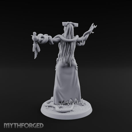 Snake Entwined Vessel of Yig Miniature for Dungeons and Dragons, Pathfinder or other TTRPGs