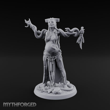 Snake Entwined Vessel of Yig Miniature for Dungeons and Dragons, Pathfinder or other TTRPGs