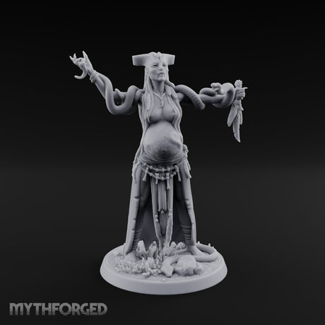 Snake Entwined Vessel of Yig Miniature for Dungeons and Dragons, Pathfinder or other TTRPGs