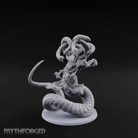 Snake Hair Striking Medusa Warrior