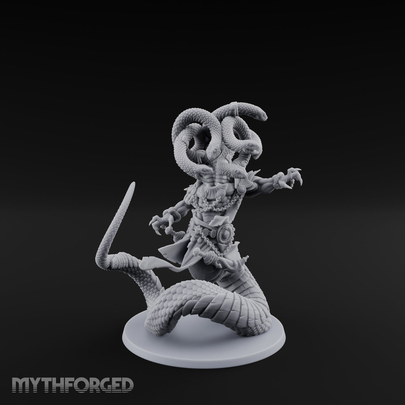 Snake Hair Striking Medusa Warrior gallery 2