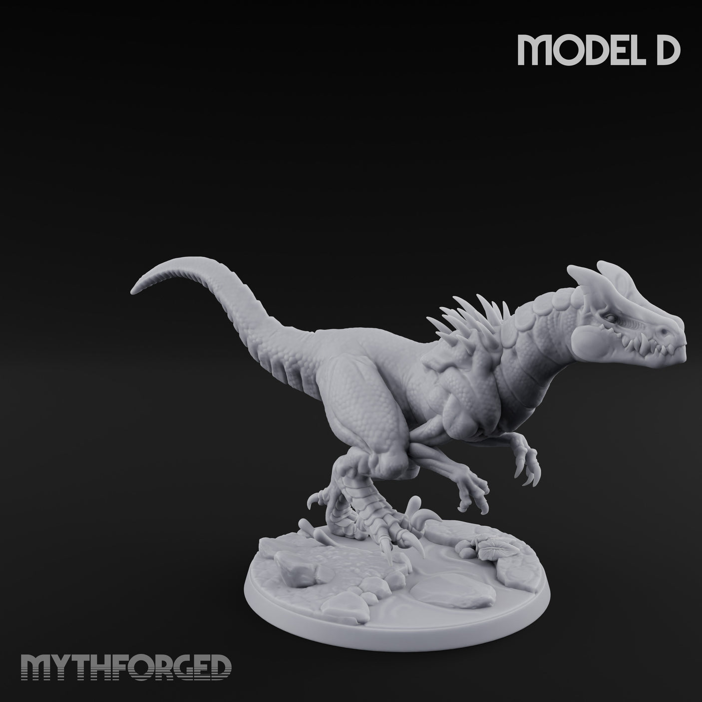 Snapping Frenzy Raptor Beast D — Huge - 3" Base