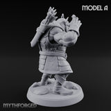 Snarling Bow Drawing Pig Orc Archer A Miniature for Dungeons and Dragons, Pathfinder or other TTRPGs
