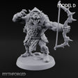 Snarling Bow Drawing Pig Orc Archer D Miniature for Dungeons and Dragons, Pathfinder or other TTRPGs