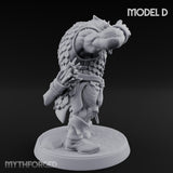 Snarling Bow Drawing Pig Orc Archer D Miniature for Dungeons and Dragons, Pathfinder or other TTRPGs