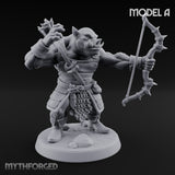 Snarling Bow Drawing Pig Orc Archers — A gallery 1
