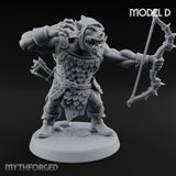 Snarling Bow Drawing Pig Orc Archers — D gallery 1