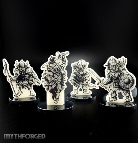Snarling Goblin Warband Pack Miniature for Dungeons and Dragons, Pathfinder or other TTRPGs