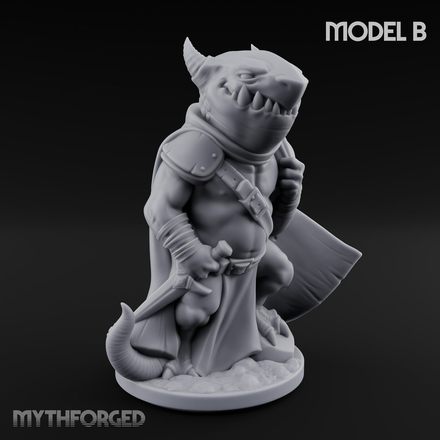 Sneaky Blade Wielding Kobold Rogue B Miniature for Dungeons and Dragons, Pathfinder or other TTRPGs