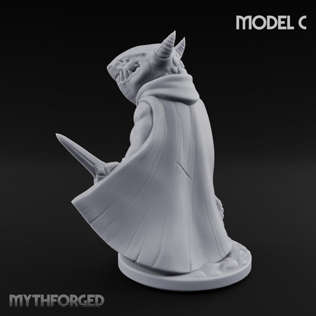 Sneaky Blade Wielding Kobold Rogue C Miniature for Dungeons and Dragons, Pathfinder or other TTRPGs