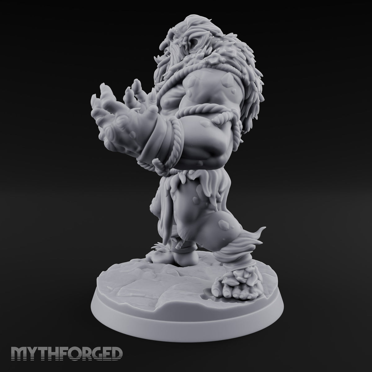 Bound in Rope Snow Troll B