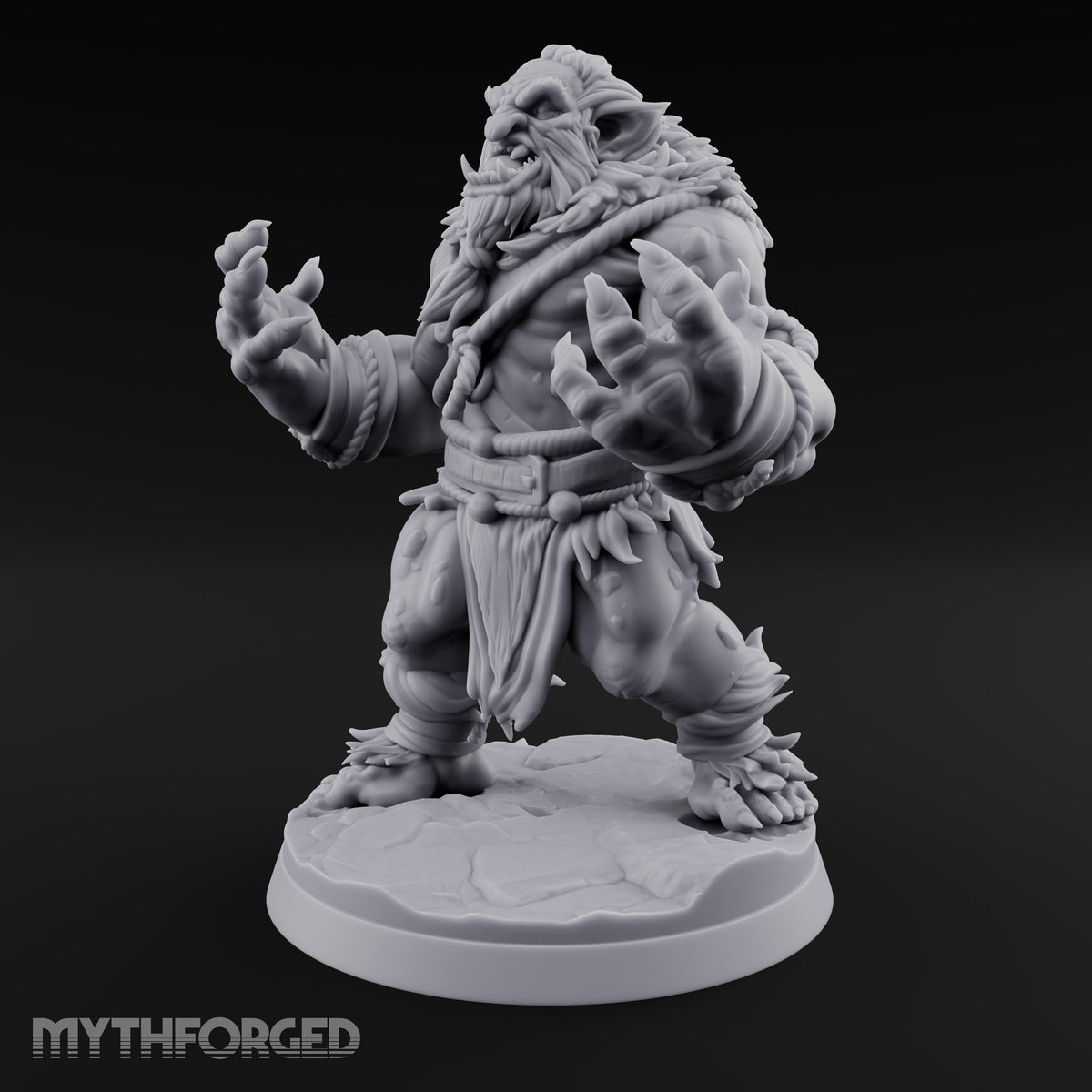 Bound in Rope Snow Troll B