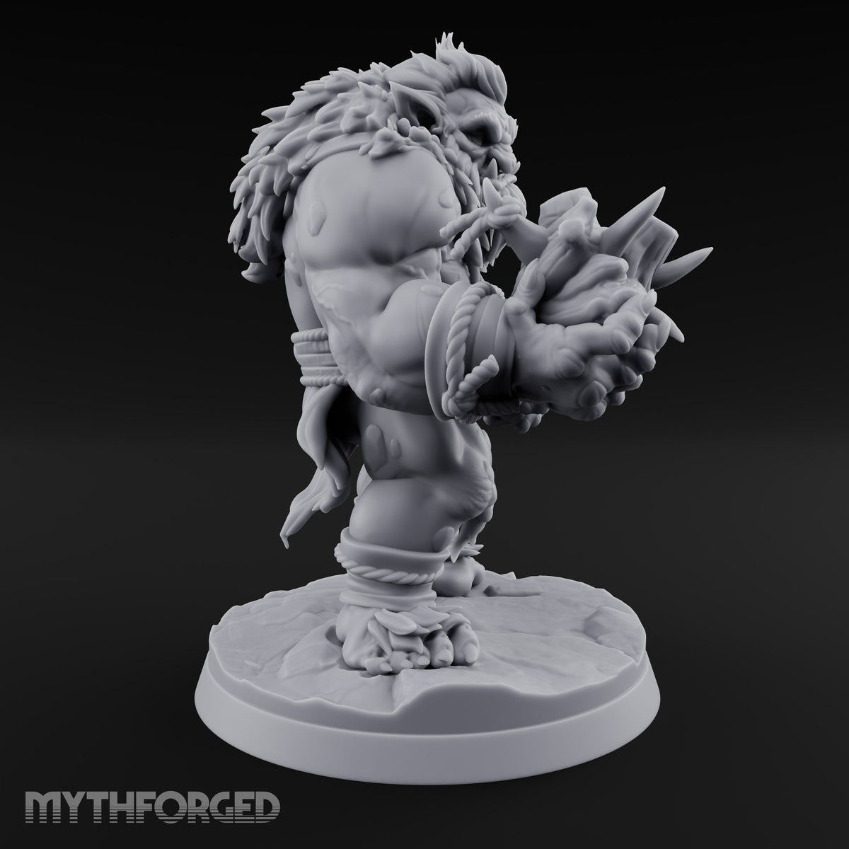 Bound in Rope Snow Troll C